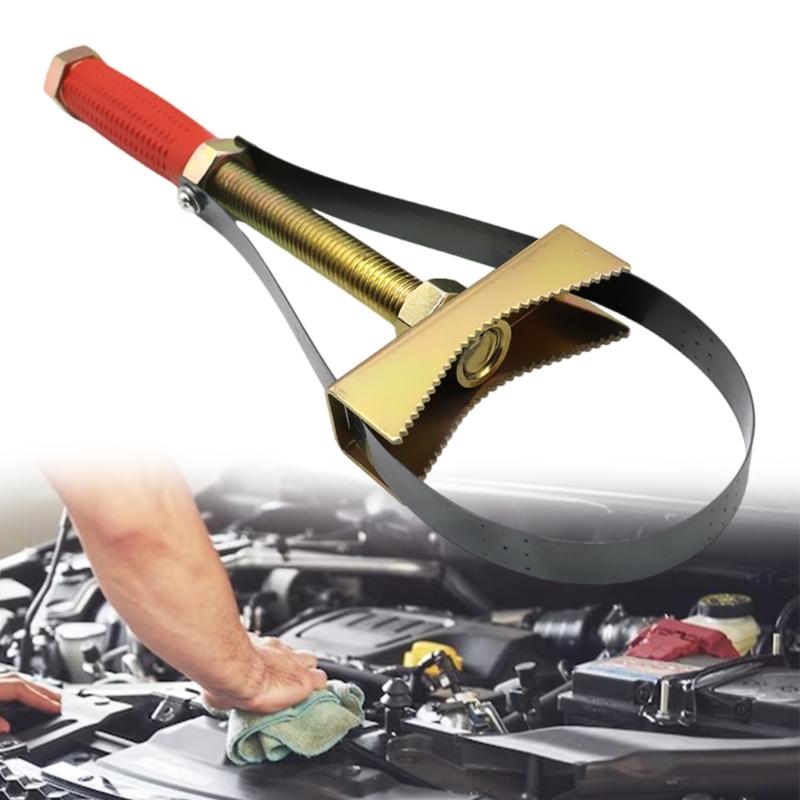 Multifunktions-Handwerkzeug Ölfilterschlüssel Riemenschlüssel Werkzeug Durchmesserverstellbar Universelles Ölfilter-Entfernungswerkzeug