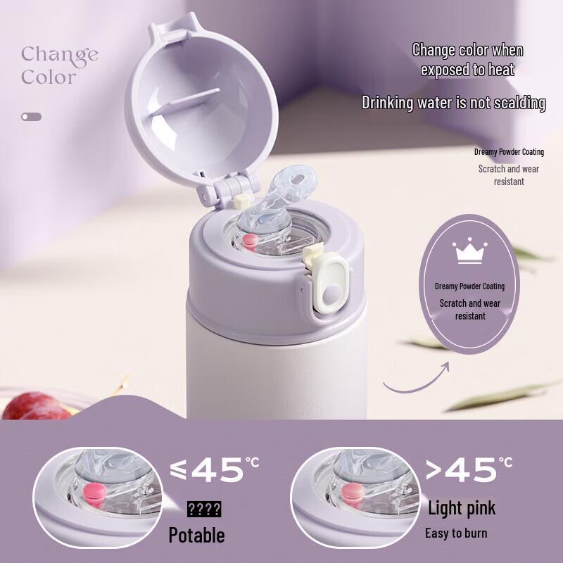 Wushengwu Kids' Insulated Straw Water Bottle