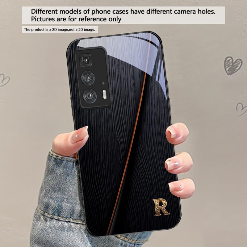

Elegant letter S M R For Motorola Moto Edge 20 Lite 30 Pro 40 Neo 50 Ultra G45 G54 G55 G75 G84 G85 G Play 23 Glass Phone Case Motorola Moto X30 Pro