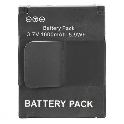 Action Camera Battery 1600mAh Rechargeable Replacement Lithium Ion Battery for Sports Camera