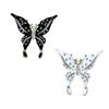 Stylish and Simple Animal Brooch, High-end Sense Inlaid with Rhinestones, Dripping Oil, Butterfly Corsage Women's Clothing with Light