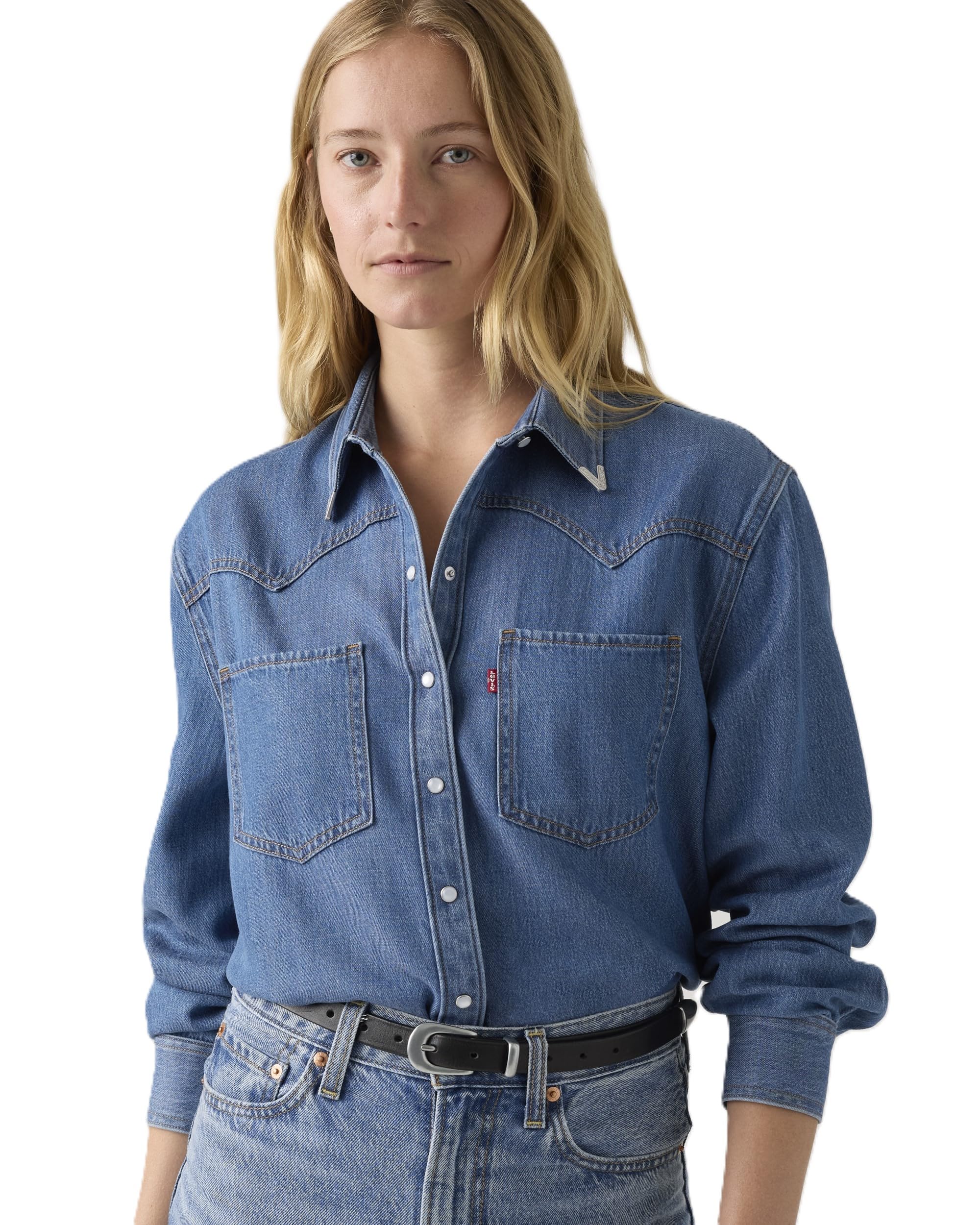 Levi s TEODORA Western Long Sleeve Shirt A7244-0075 US M