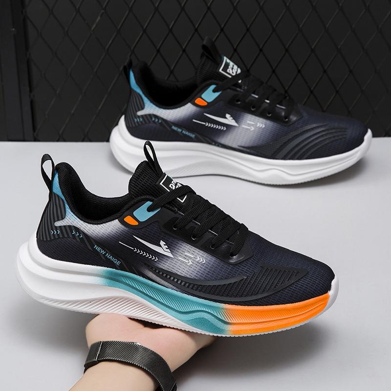 Shoes Men's mesh breathable trendy versatile sports shoes Young and young lightweight and comfortable running shoes Boys' fashion trendy shoes