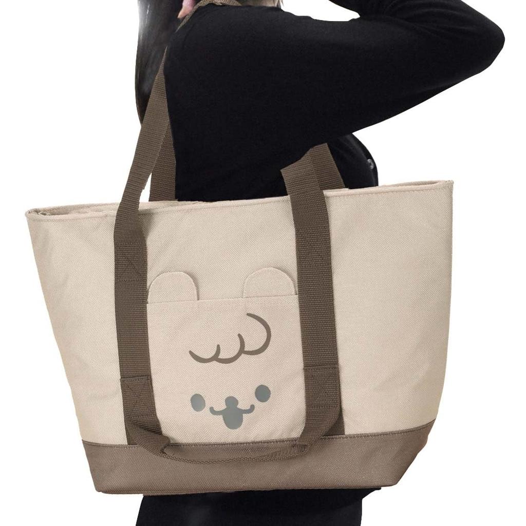 Skater Tote Bear Bear Bag, Linen-Style, Insulated, Design, KCTSJ1H-A
