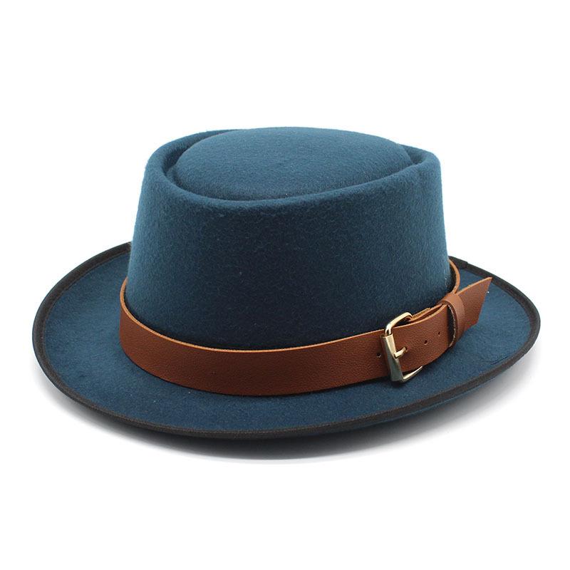 Hat Female, Dome Wool Hat, Men'S British Jazz Hat, Retro Top Hat, Women'S Trendy Hat