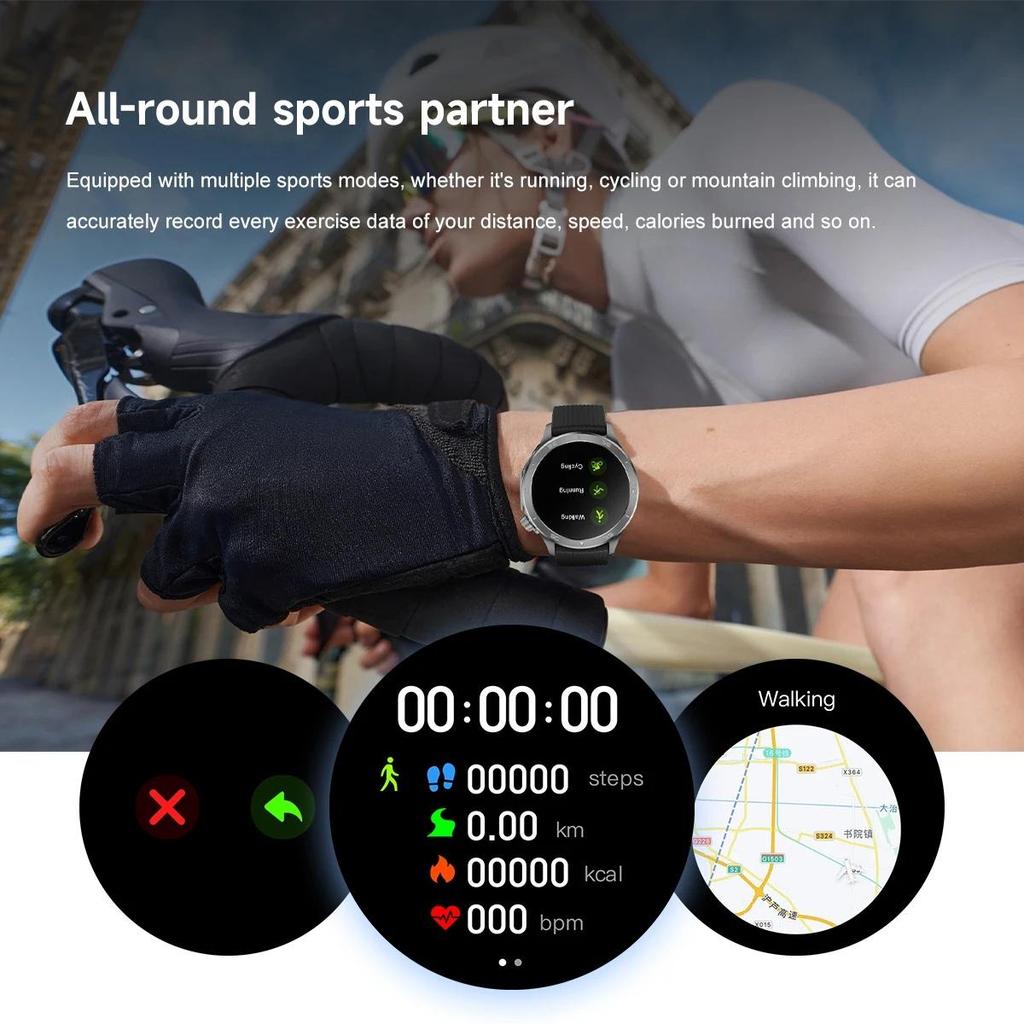 2025 NEW WANCH X2 MAX Outdoor Sports Men SmartWatch GPS Motion Trajectory Compass AMOLED Screen IP67 Waterproof Smart Watch
