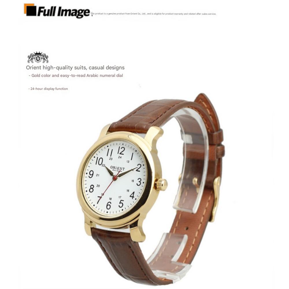 Orient Korean-made Woman's Classic Leather Band Wristwatch OT565FD