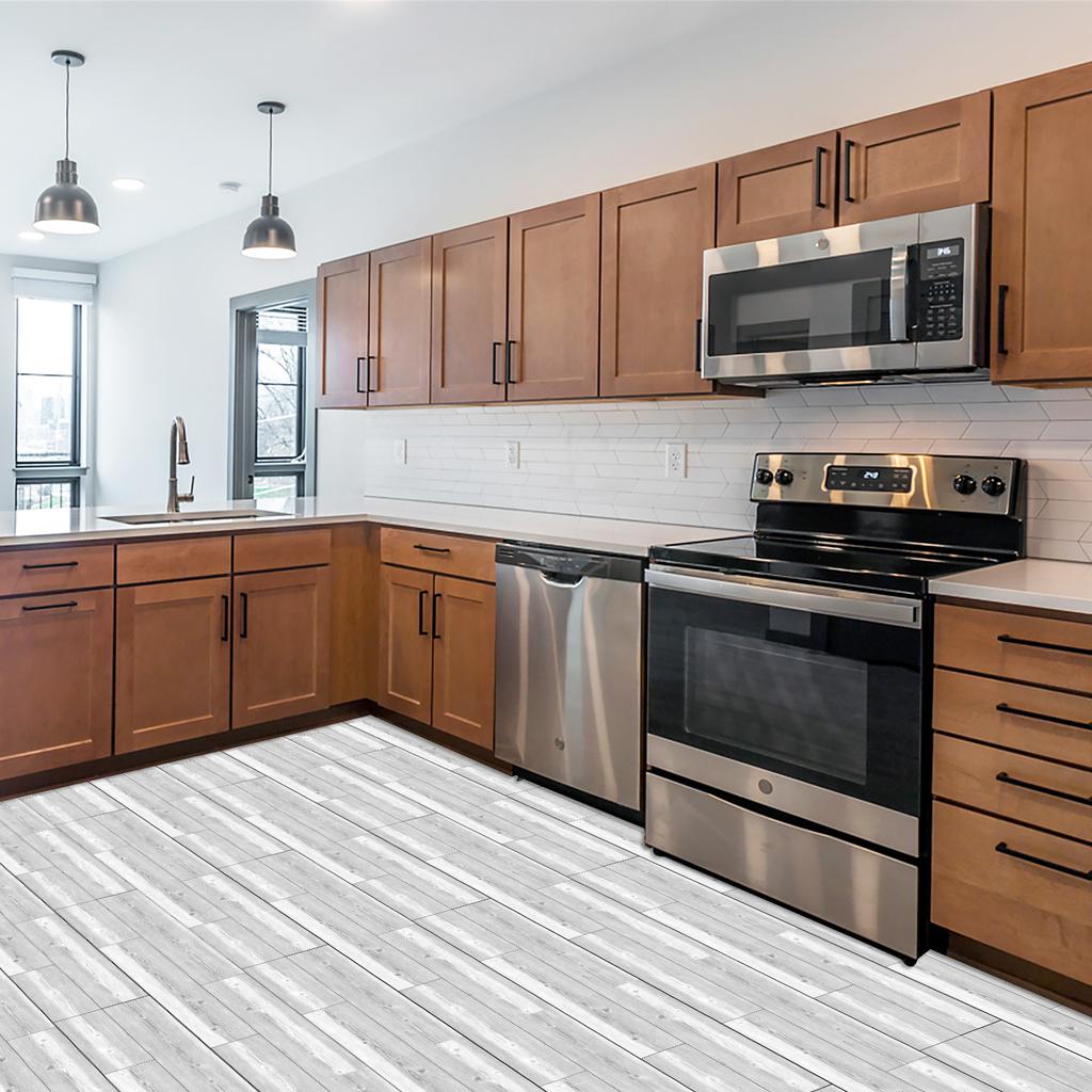 American Wood Grain Floor Sticker Thickened Matte Pvc Floor Sticker Home Renovation Sticker Wall Sticker Self-Adhesive