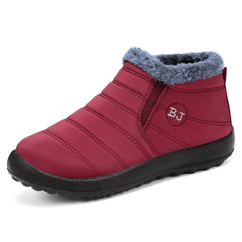Cotton Shoes Women's Snow Boots Large Size Polyurethane Women's Boots Piled Thickened Short Boots Warm Soft-soled Cotton Boots