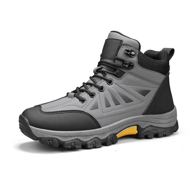 High-top shoes men's winter outdoor wear-resistant non-slip shoes daily casual hiking shoes large size light hiking shoes