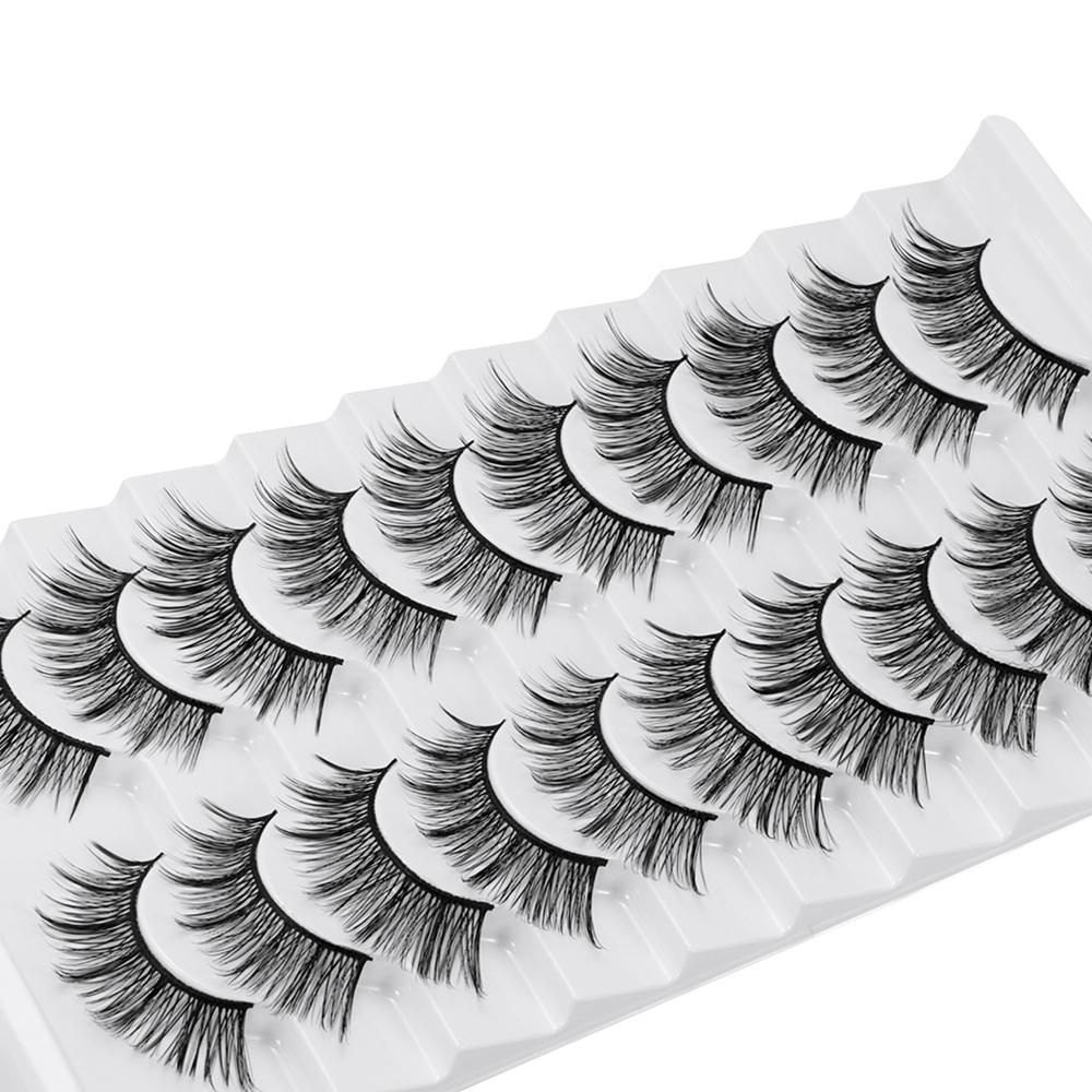 Natrual Long False Eyelashes Handmade Eye Makeup Tools Beauty 3D Faux Mink Lash Eye Lash Extension