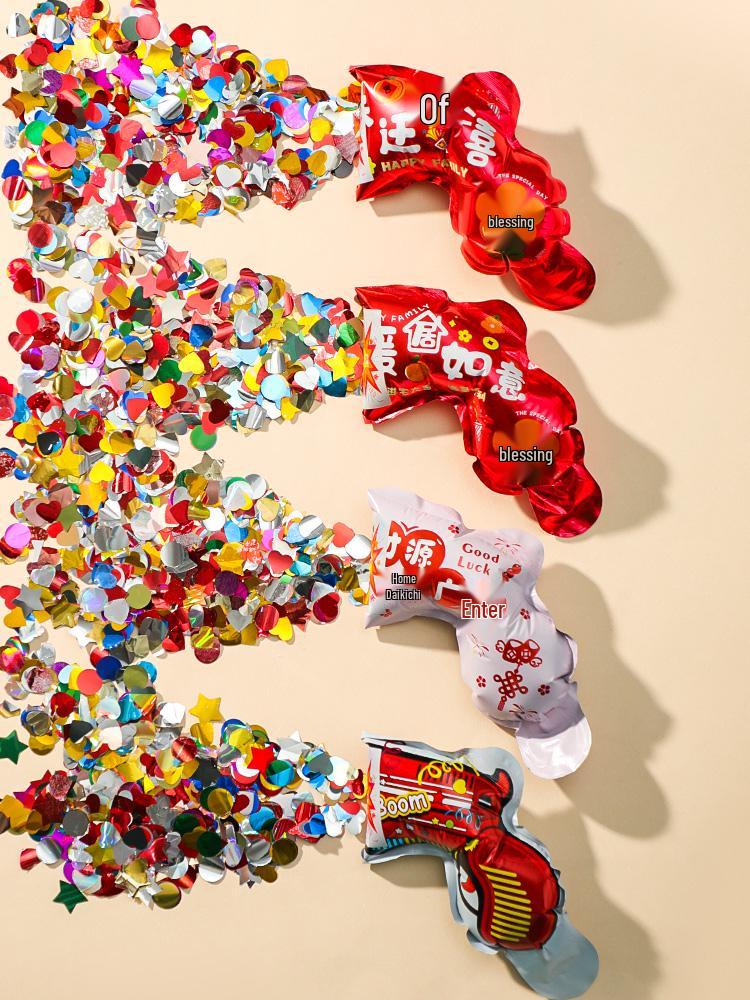 Housewarming Confetti Cannon - Inflatable Handheld Decor for New Home Celebration