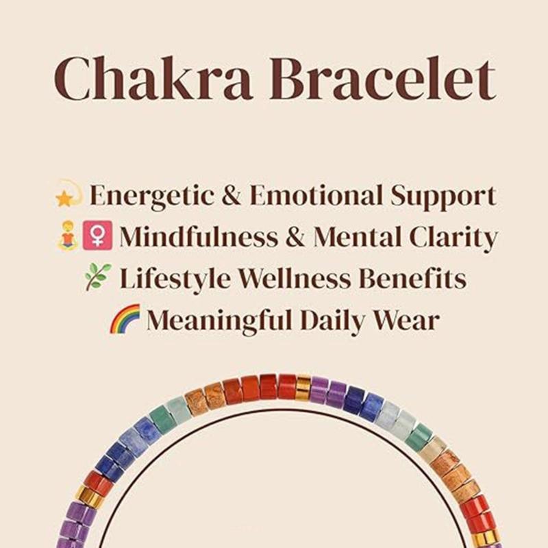Colorful Yoga Stone Beads Braclet Meditation Relax Anxiety Bangle Accessories Spiritual Wristchain for Woman