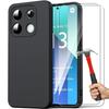 Case - Xiaomi - Redmi Note 13 4G - Liquid Silicone - Shockproof - Slim - Black