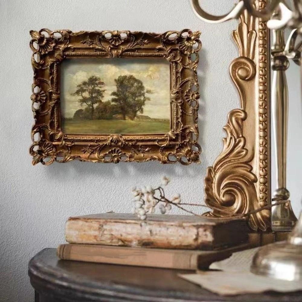 Luxury Ornate Picture Frame Resin Photo Props Frame Ornaments Photo Stand  Studio Decoration
