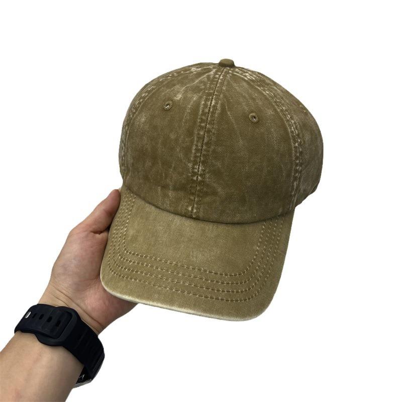Spring and Autumn New Men's and Women's Hats Casual Versatile Old Baseball Caps Outdoor Sports Pure Cotton Washed Peaked Caps