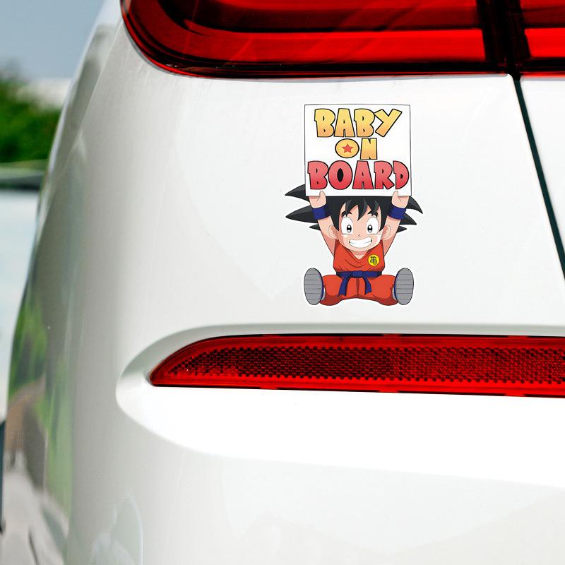 Creative Baby on Board Car Sticker - Dragon Ball's Little Goku
