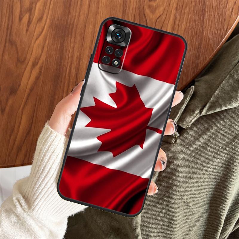 Canada Canadian Flag Case For Xiaomi Redmi Note 14 13 12 11 10 9 15 Pro Plus Redmi 15 15C 13 10C 12C 13C 14C Cover