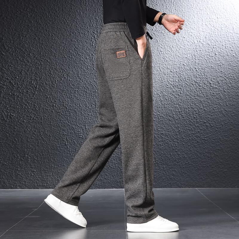 Yiliteng Men's Thickened Fleece-Lined Casual Pants YTMSDKY9307