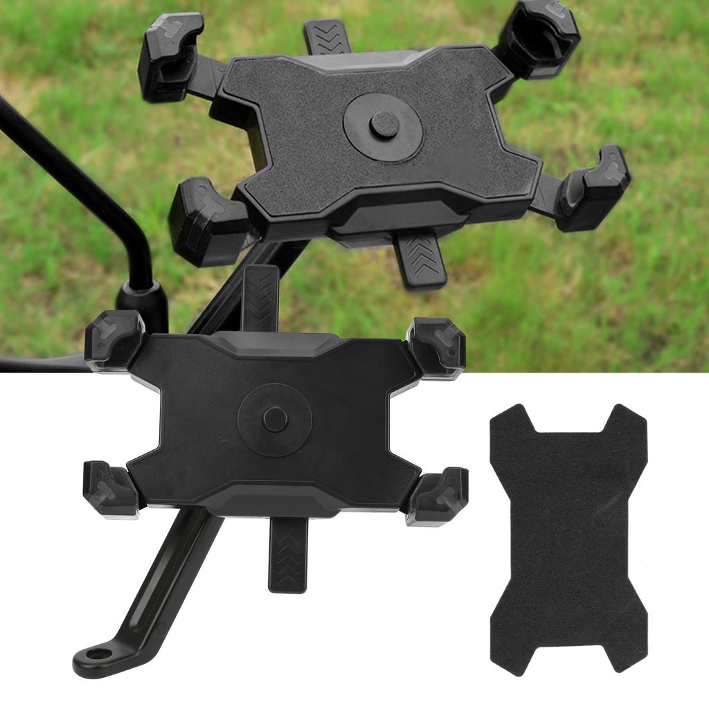 Bike Phone Stand Rotatable Navigation Locking Motorcycle Cycling Bracket Rearview Mirror