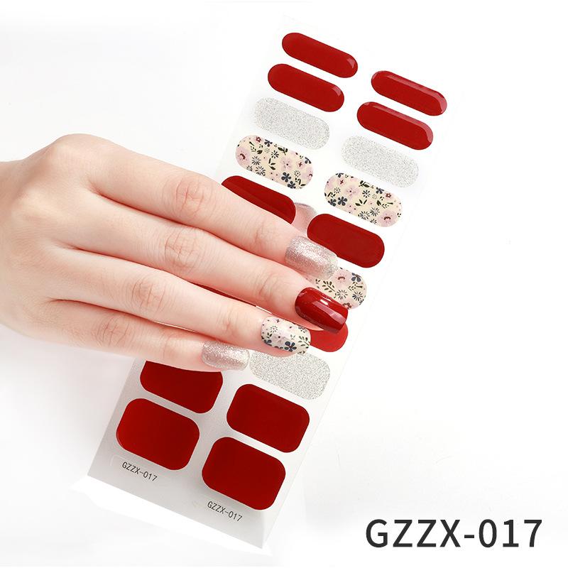 

Полуотвержденные гелевые наклейки для маникюра, прозрачные, однотонные, для беременных, наклейки для ногтей GZZX-017