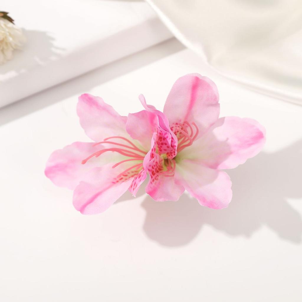 AWAYTR Bohemia Canna Blomster Små Hårklemmer Hawaii Brudeblomster Hårklemmer Hårnåler Spenne For Bryllup Hårtilbehør
