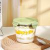 Overnight Oatmeal Mug Glass Breakfast Mug Portable With Lid Microwaveable Fruit Salad Bowl Soup Yogurt Cups
