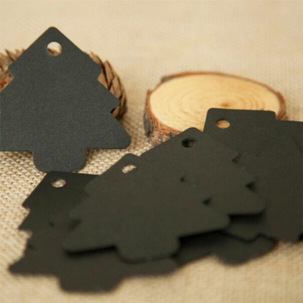 Kraft Cards Labels Paper Cards Gift Tags Christmas Tree Shape Hang Tag Christmas Party Decoration