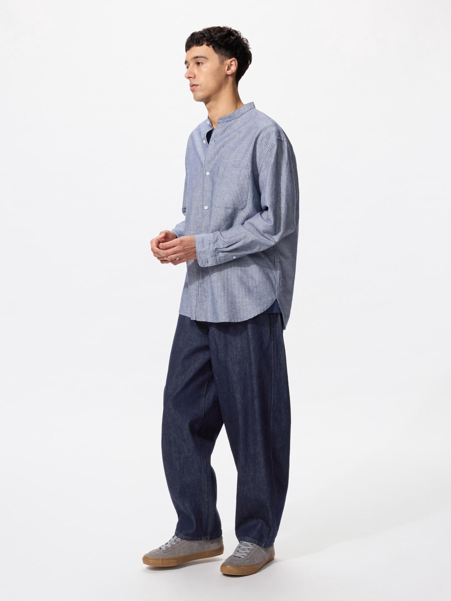 

Uniqlo Japan Wide Tapered Jeans 68 BLUE/XXL