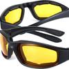 Windproof Punk Yellow Lenses Sunglasses UV Protective Black Shades Motorcycle Goggles Decoration Accessories Driving Glasses