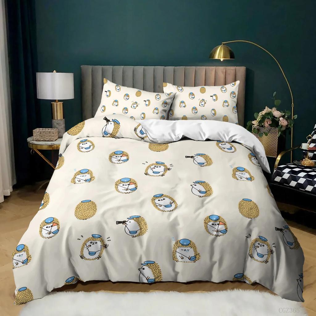 Cactus Duvet Cover Cartoon Comforter Cover Cute Dog Cat Bedding Set Potted Plant Garden Style Queen King Full Size Quilt Cover