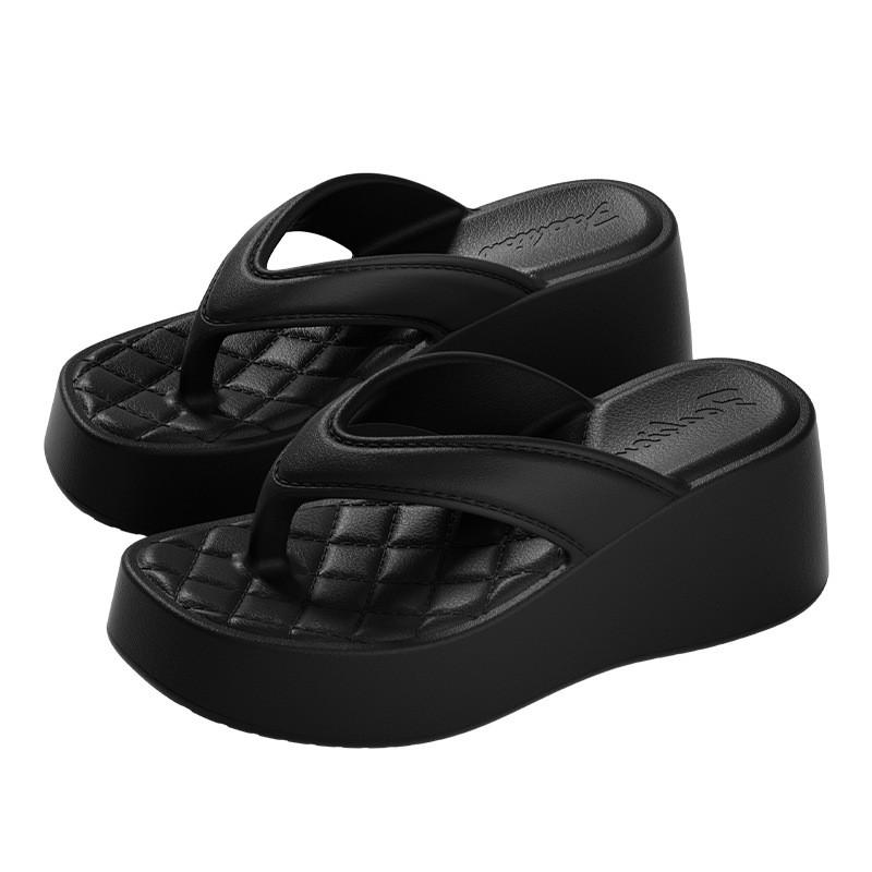 Eva Platform Flip Flops For Women With Thick Sole And Nonslip Design For Summer Casual Wear
