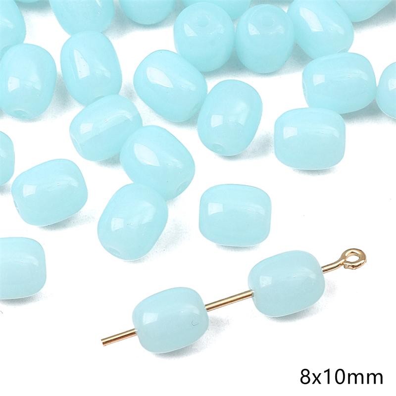 20pcs Blue Color Crystal Glass Loose Space Beads for Bracelet Necklace DIY Jewelry Craft Making Beads