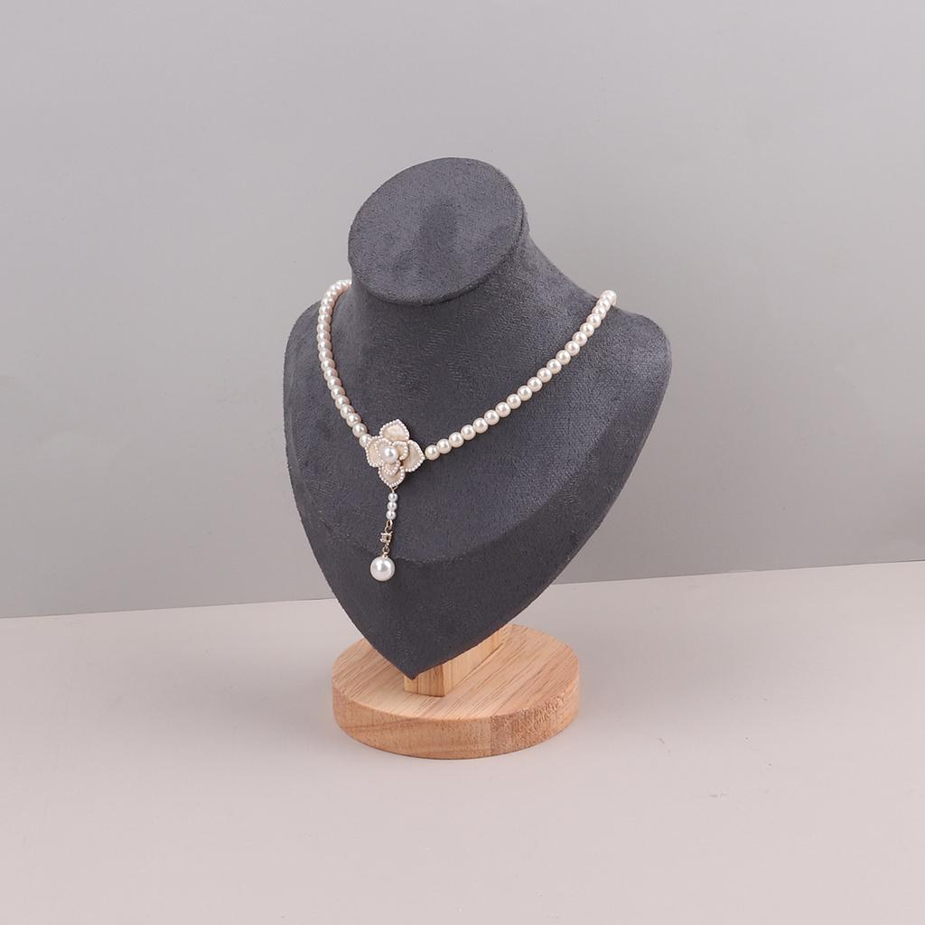 Colar de veludo com pingente organizador de exibição de joias suporte de exibição de joias manequim busto colar pingente vitrine