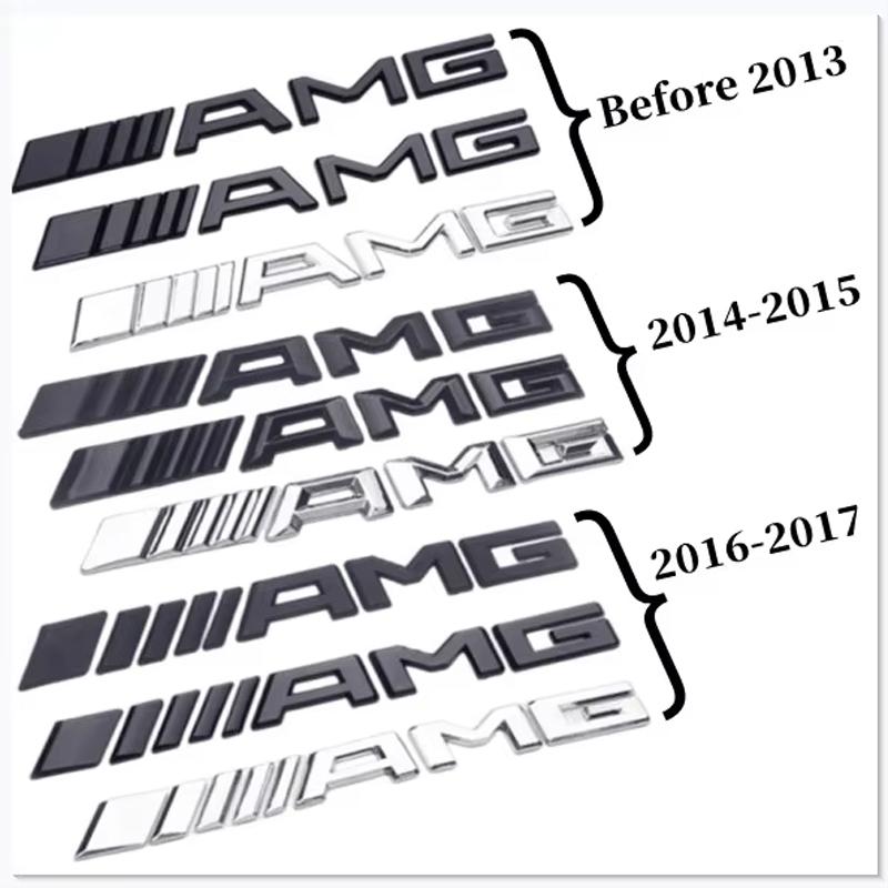 For Me BenzBenz Amg 3D Plastic Car Emblem Sticker for  Mercedes Benz A B C E G CLA GLK CLASS W221 W212 W213 W176 W205 W177 X253 Decoration