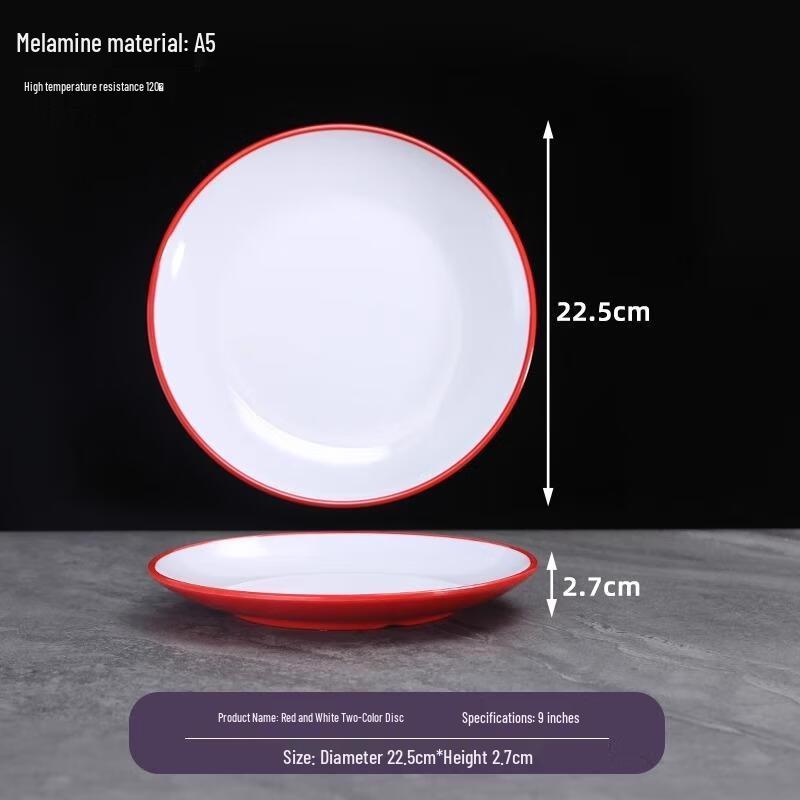 

HANDUNYOU Round Ceramic Dinner Plate