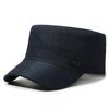 Spring Autumn Men's Flat Top Hat Sunscreen Sun Hat Outdoor Sunshade Cap for The Elderly