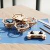 DIY Holz RC Quadcopter Bastelset für Alter 8+ Fernsteuerbares Flugmodell Wissenschaftsexperiment Spielzeug