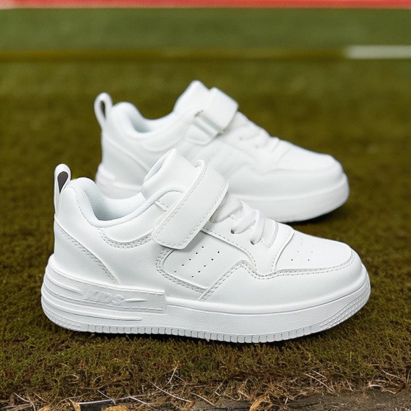 

Children s little white shoes New boys and students White sports shoes Campus trendy little girl casual board shoes 27