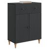 Sideboard Black 66 x 34.5 x 90 cm Particleboard