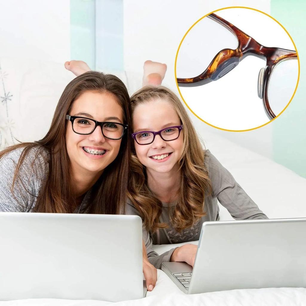 10/60pcs Glasses Nose Pads Adhesive Silicone Nose Pads Non-slip Transparent Nosepads for Glasses Eyeglasses Eyewear Accessories