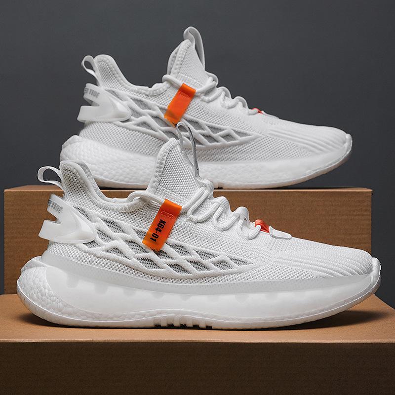 

2025 summer new coconut shoes men s versatile fashion casual shoes mesh shoes men s flying woven shoes breathable and comfortable men s shoes 39