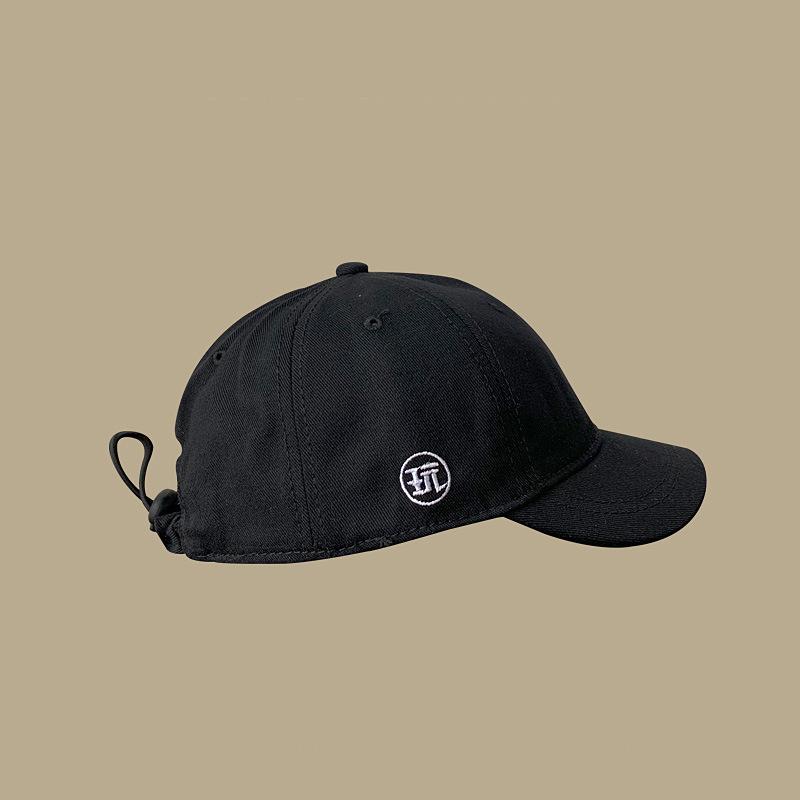 

Original short brim cap women s summer street hip-hop baseball cap soft top tooling hat men s casual versatile Adjustable чёрный