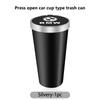 Car Storage Trash Can Cup Holder Press Type ABS Garbage Bin For BMW Performance X1 M3 M6 F01 F02 E34 E36 E60 F10 F20 X6 xq4