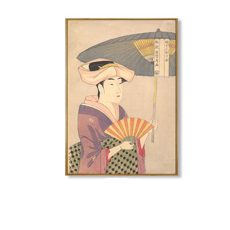 Chinese Style Ukiyo-e Japanese Canvas Painting Japanese Figure Posters Wall Art Restaurant Sushi Restaurant Living Room Decor