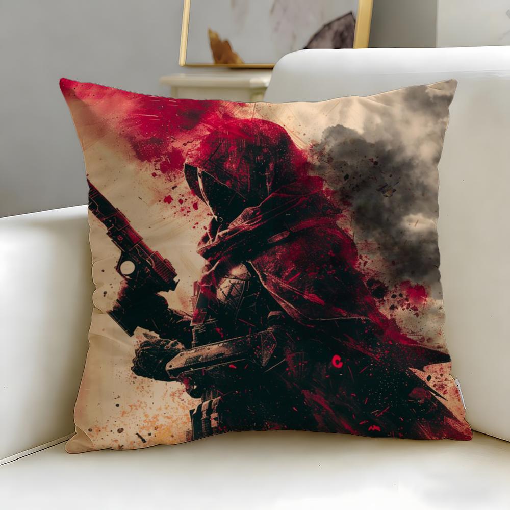 classic game Destiny Cushion Cover Soft  EasyWash Pillow Case  Versatile for Couch Bed Travel and Office