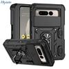 Étui Bandoulière Anti-Chute pour Pixel Fold avec Support Anneau et Housse Protectrice à Fenêtre Poussante