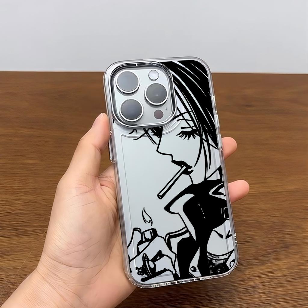 New Anime Cool Girl Phone Case For Nana Osaki Line iPhone 17 16e 16 15 14 13 12 11mini Pro Max X XR XSMAX 8 7 Air Plus Cover Y2K