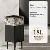 Stainless Steel Waste Bins Bathroom High-footed Trash Can Living Room Large Capacity Garbage Can Kitchen Food Dispose Litter Bin