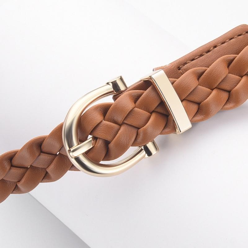Braided Traditional Waist Chain Belt for Women Prom Banquet Club Party Hot Girl Simple Elegant Woven Belt